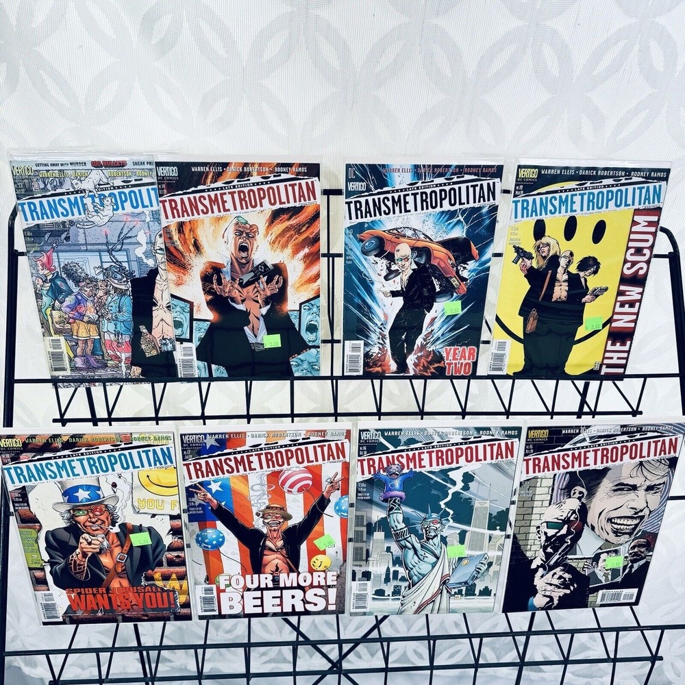 Transmetropolitan 13-19 23 Lot DC Key 1st Helix Spider Jerusalem 100 Bullets